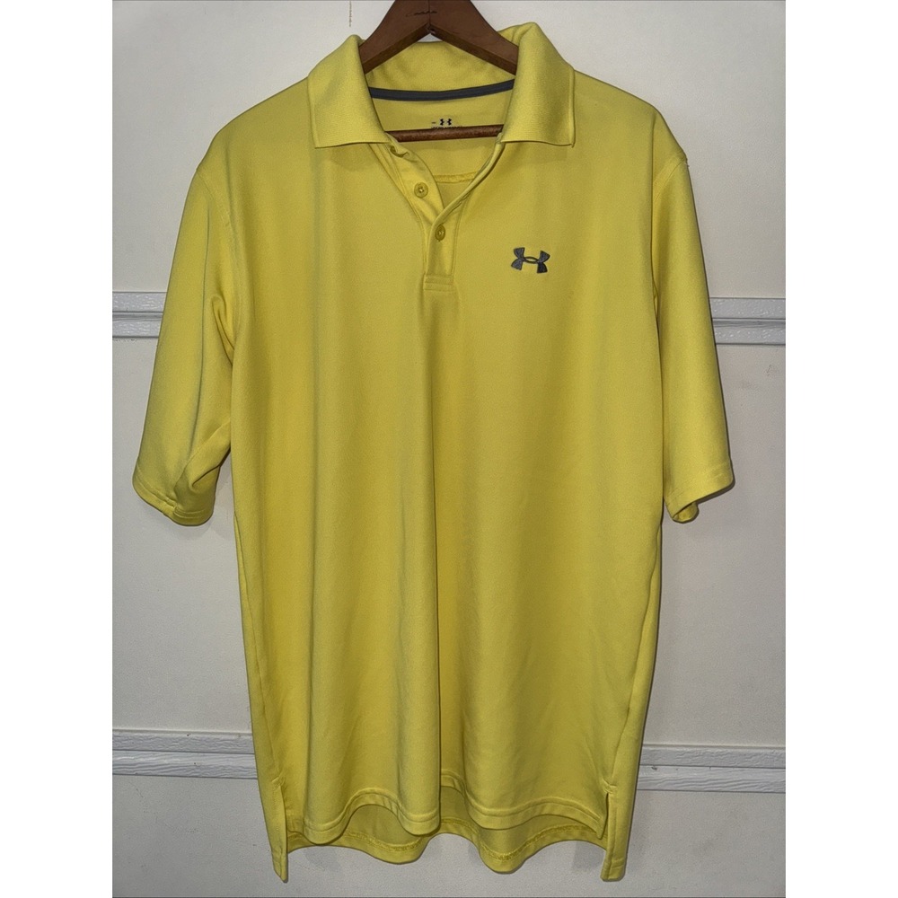 Under Armour Men's‎ Polo Shirt Yellow Medium
